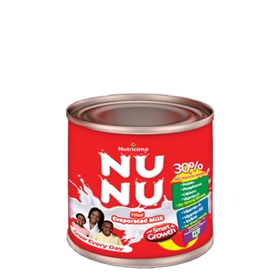 Nunu Evaporated Milk 160g